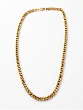 NAPIER Gold Cuban Curb Necklace. Like New.